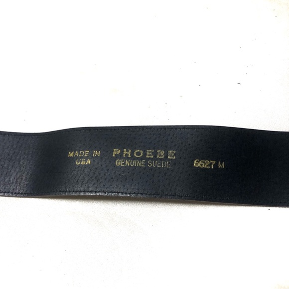 Vintage Phoebe couture suede leather belt xs - Picture 9 of 9